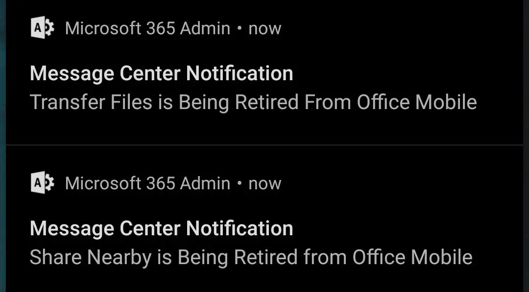 office-mobile-deprecations